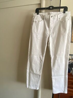 Banana Republic Slim White Mid Rise Jeans Women’s 12 / 31